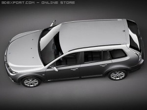 Saab 9-3X 2010 Model 3D