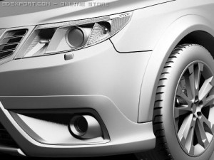 Saab 9-3X 2010 Model 3D