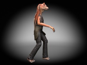 Star Wars Jar Jar Binks Model 3D