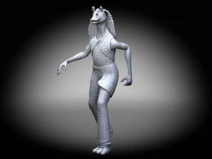 Star Wars Jar Jar Binks 3D Model