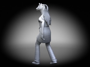 Star Wars Jar Jar Binks Model 3D