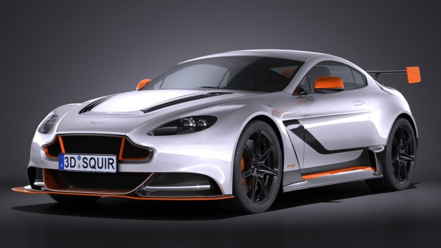 Aston Martin Vantage gt12 2017 3D Модель .c4d .max .obj .3ds .fbx .stl .blend