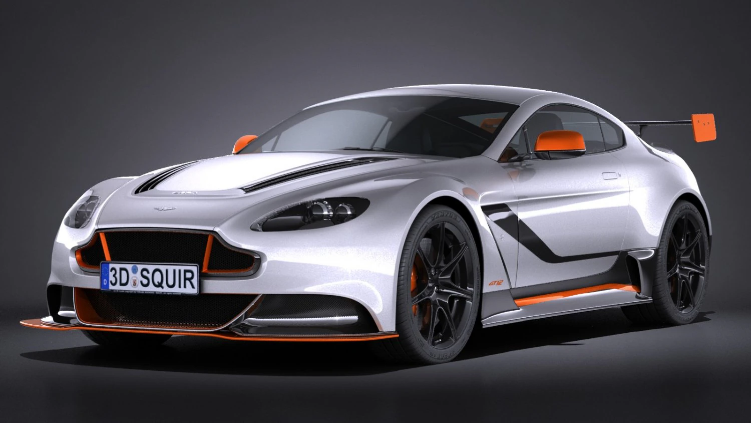 Aston Martin Vantage gt12 2017 3D Model .c4d .max .obj .3ds .fbx .stl .blend 
