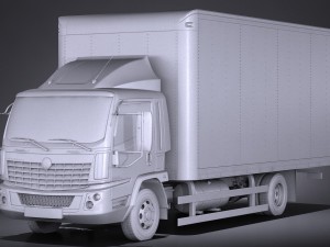 Generic Cargo Truck Midsize 2016 3D Модель