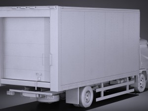 Generic Cargo Truck Midsize 2016 3D Модель