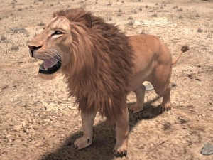 Lion the King Textured Hair 3D मॉडल