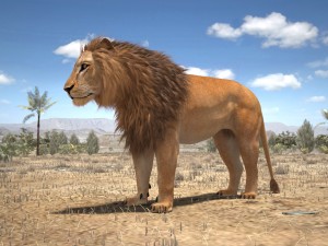 Lion the King Textured Hair 3D मॉडल