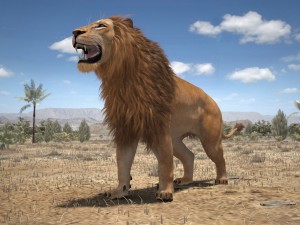 Lion the King Textured Hair 3D मॉडल