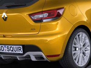 Renault Clio RS 2017 3D Model