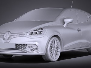 Renault Clio RS 2017 3D Model