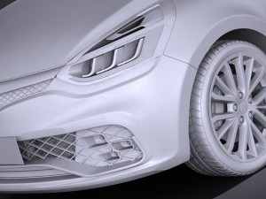 Renault Clio RS 2017 3D Model
