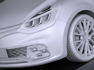 Renault Clio RS 2017 3D Model