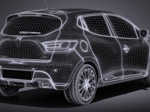 Renault Clio RS 2017 3D Model