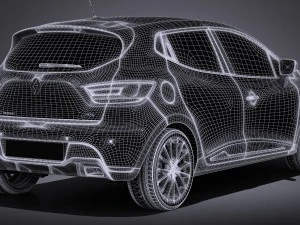Renault Clio RS 2017 3D Model