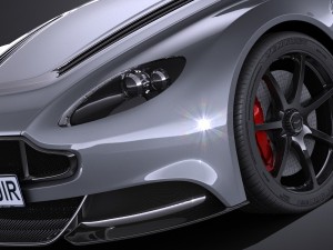 Aston Martin Vantage GT12 Roadster 2017 3D 模型