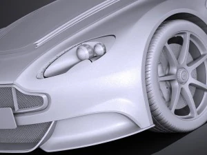 Aston Martin Vantage GT12 Roadster 2017 3D Model
