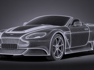 Aston Martin Vantage GT12 Roadster 2017 3D 模型