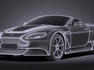 Aston Martin Vantage GT12 Roadster 2017 3D Model