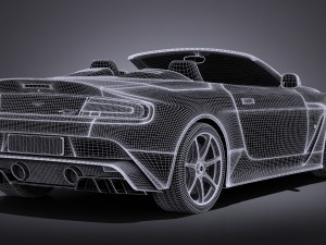 Aston Martin Vantage GT12 Roadster 2017 3D 模型
