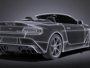 Aston Martin Vantage GT12 Roadster 2017 3D Model