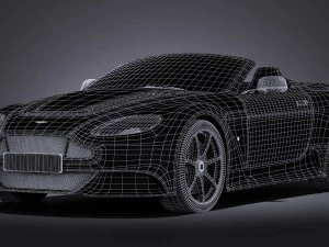 Aston Martin Vantage GT12 Roadster 2017 3D Model