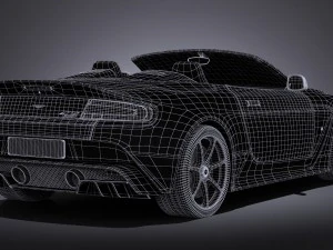 Aston Martin Vantage GT12 Roadster 2017 3D Model