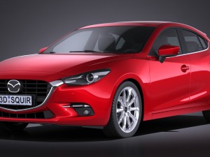 Mazda 3 Hatchback 2017 3D 모델