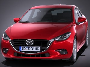 Mazda 3 Hatchback 2017 Model 3D