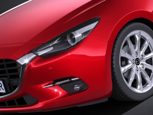 Mazda 3 Hatchback 2017 Model 3D