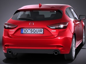 Mazda 3 Hatchback 2017 Model 3D