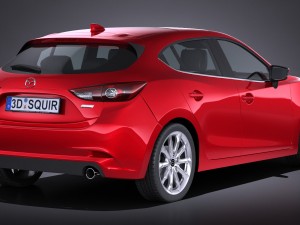 Mazda 3 Hatchback 2017 Model 3D