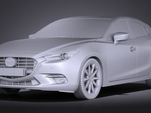 Mazda 3 Hatchback 2017 Model 3D