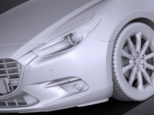 Mazda 3 Hatchback 2017 Model 3D