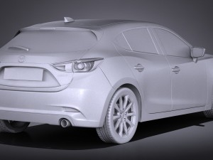 Mazda 3 Hatchback 2017 Model 3D