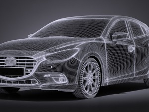 Mazda 3 Hatchback 2017 Model 3D