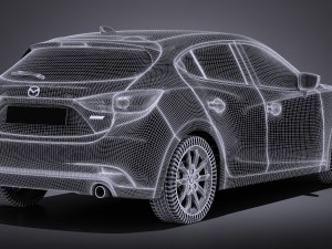 Mazda 3 Hatchback 2017 Model 3D
