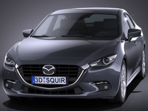 Mazda 3 Sedan 2017 3D Model