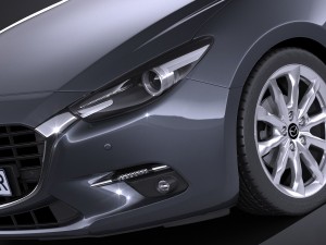 Mazda 3 Sedan 2017 3D Model