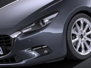 Mazda 3 Sedan 2017 3D Model