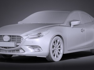 Mazda 3 Sedan 2017 3D Model