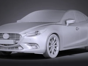 Mazda 3 Sedan 2017 3D Model