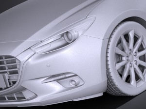 Mazda 3 Sedan 2017 3D Model