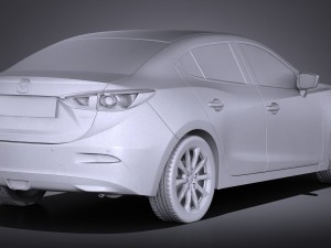 Mazda 3 Sedan 2017 3D Model