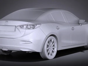 Mazda 3 Sedan 2017 3D Model
