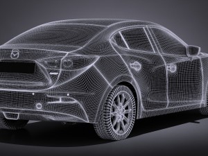 Mazda 3 Sedan 2017 3D Model