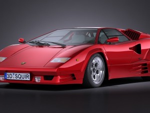 Countach LP500 Anniversary vray 3D 模型