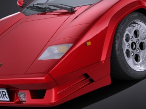 Countach LP500 Anniversary vray 3D Model