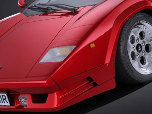 Countach LP500 Anniversary vray 3D Model