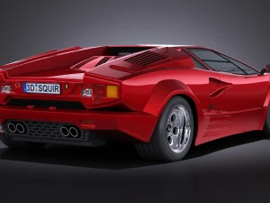 Countach LP500 Anniversary vray 3D Model