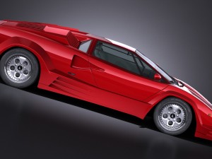 Countach LP500 Anniversary vray 3D Model